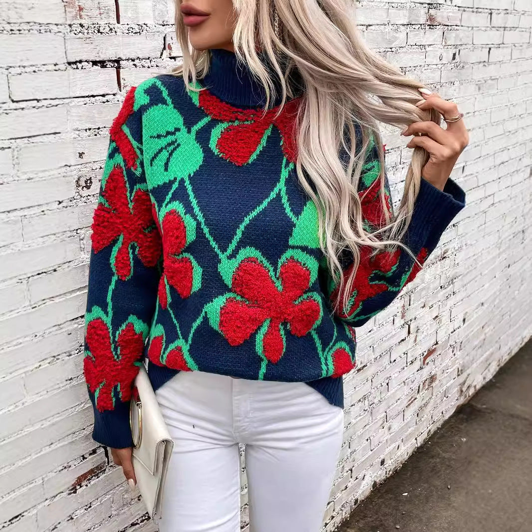 Floral  knit Top