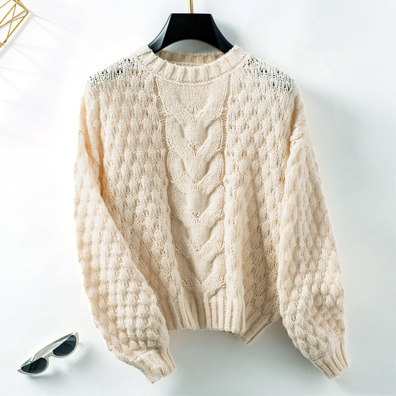 Skeleton Loose Round Neck Sweater