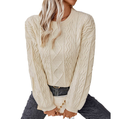 Solid Twisted Twist Sweater