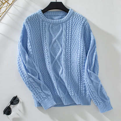 Solid Twist Pullover Sweater