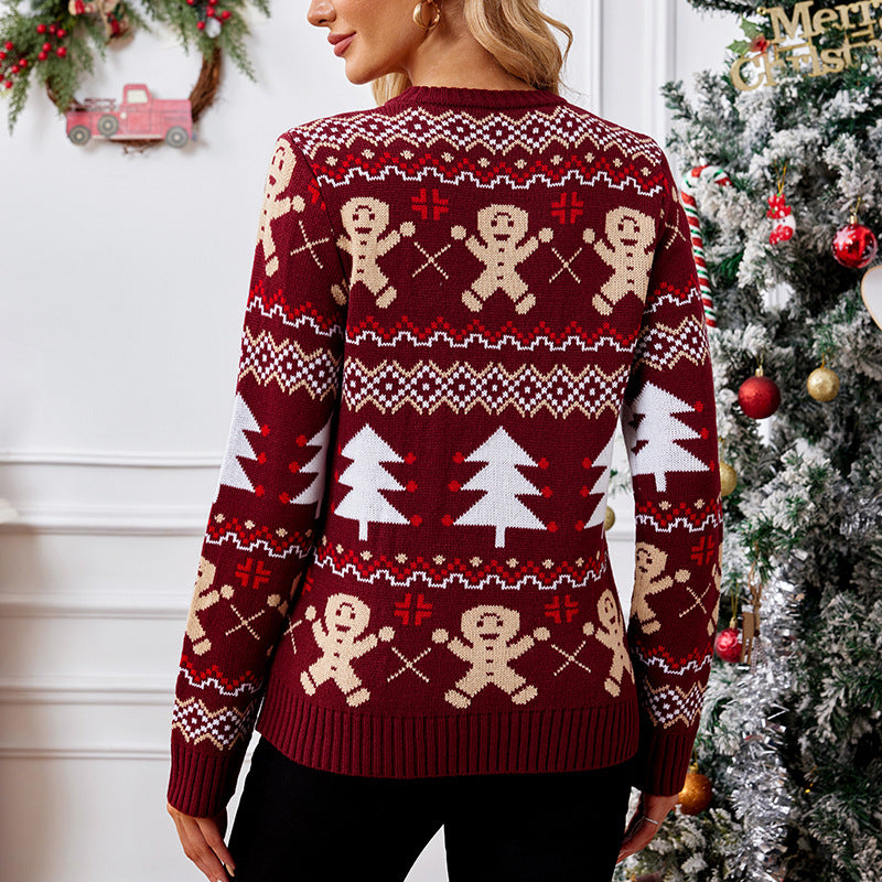 Gingerbread Man Jacquard Sweater