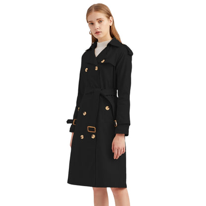 Long Waisted Trench Coat