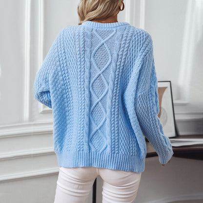 Solid Twist Pullover Sweater