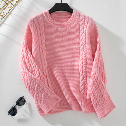 Twist Solid Color Sweater