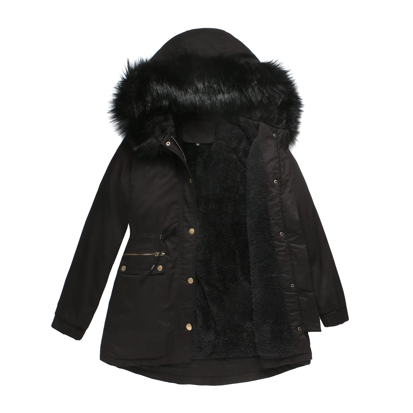 Padded Hooded Parka Coat