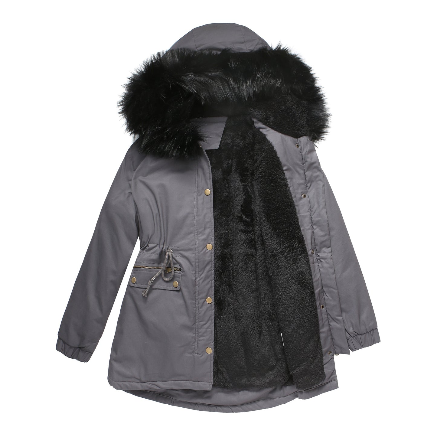 Padded Hooded Parka Coat