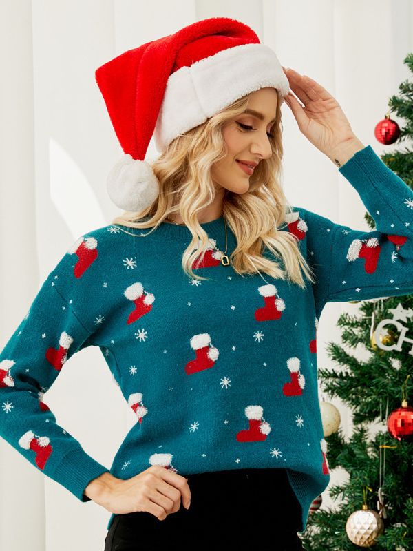 Christmas Hat Cartoon Sweater