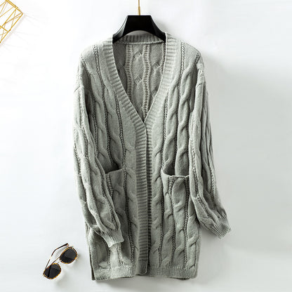 Twisted Knit Cardigan Jacket