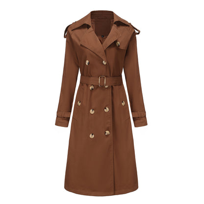 Long Waisted Trench Coat