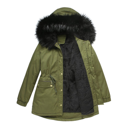 Padded Hooded Parka Coat