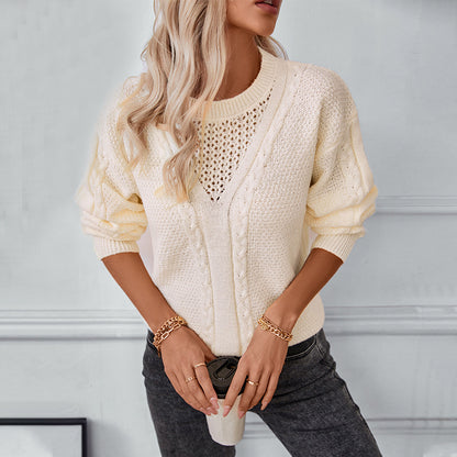 Hollow Out Twist Sweater