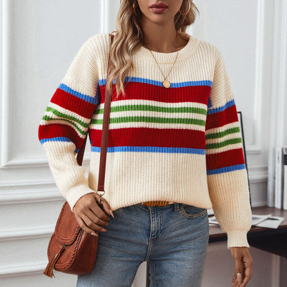 Rainbow Knit Sweater