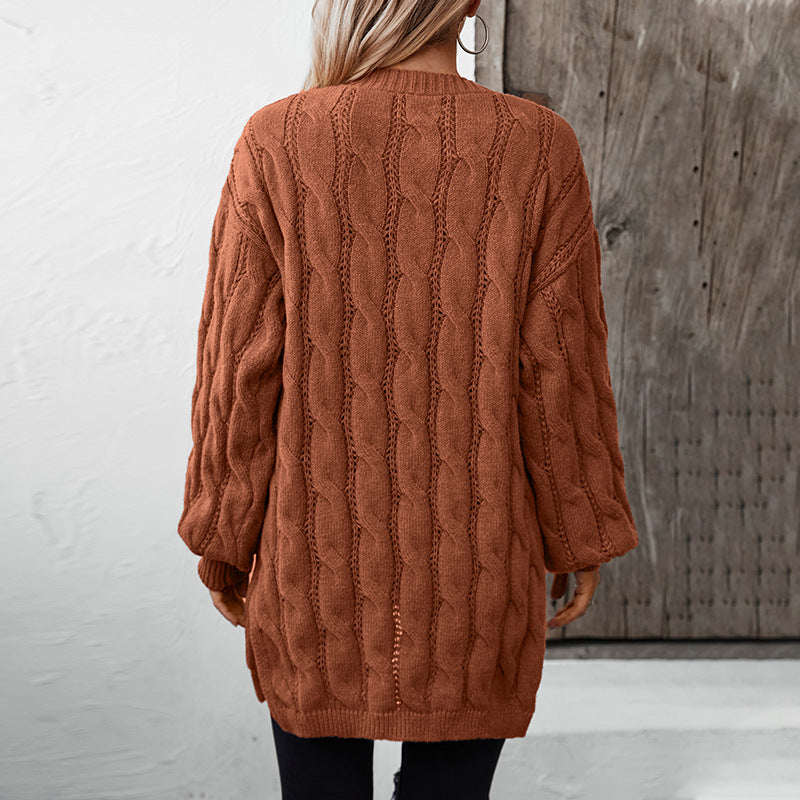 Twisted Knit Cardigan Jacket