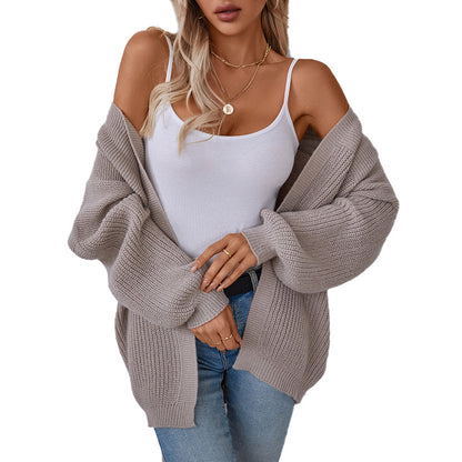 Loose Mid-Length Cardigan Jacket