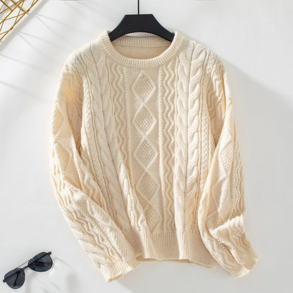 Solid Twisted Twist Sweater