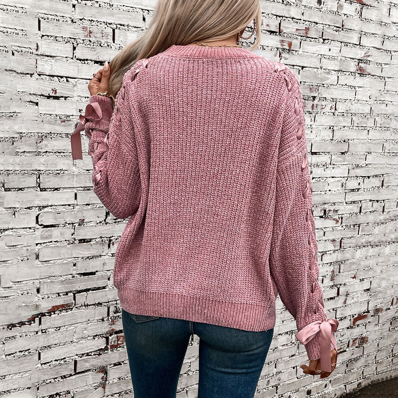 Tie Bow Pullover Knit