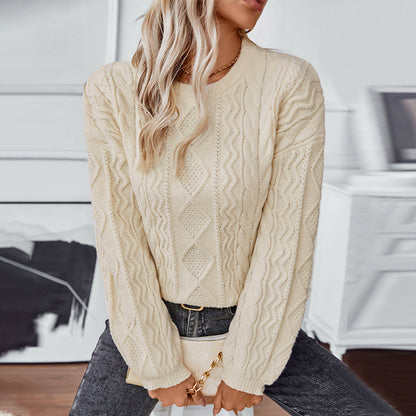 Solid Twisted Twist Sweater