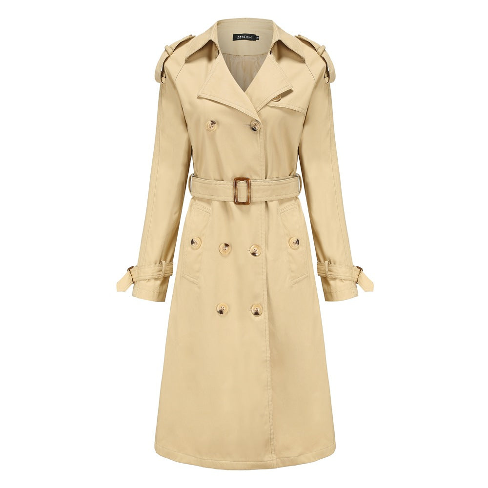 Long Waisted Trench Coat