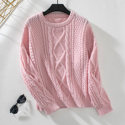 Solid Twist Pullover Sweater