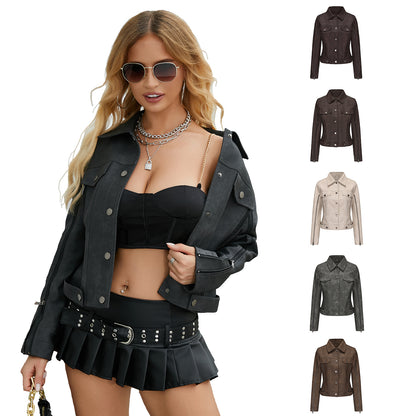 Multi-Zipper Biker Jacket