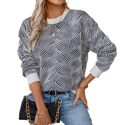 Vintage Striped Clashing Sweater