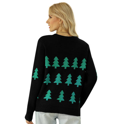 Jacquard Christmas Tree Sweater