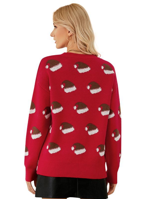 Christmas Hat Cartoon Sweater