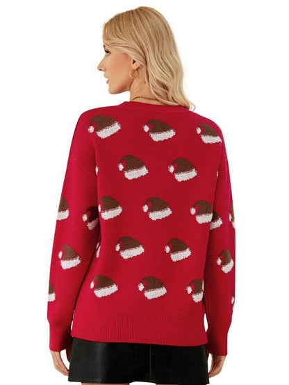 Christmas Hat Cartoon Sweater