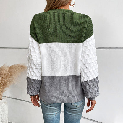 Loose Colorblocking Sweater