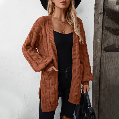 Twisted Knit Cardigan Jacket