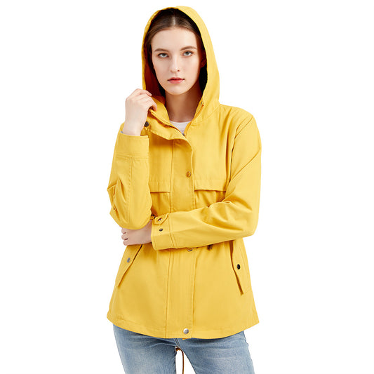 Mid-Length Hooded Jacket