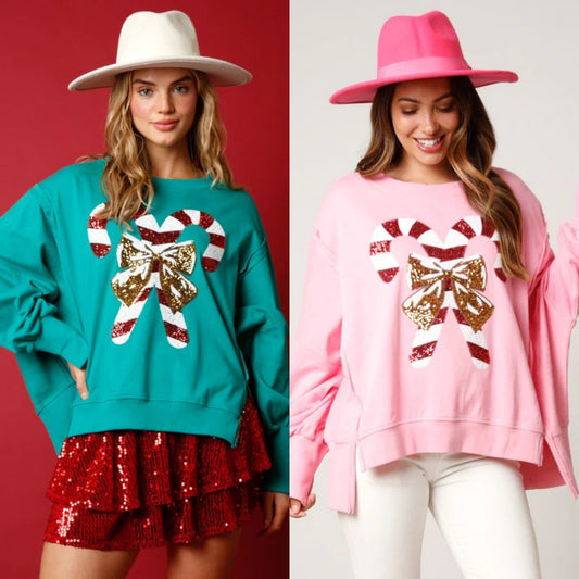 Sweet sequin Christmas sweatshirt