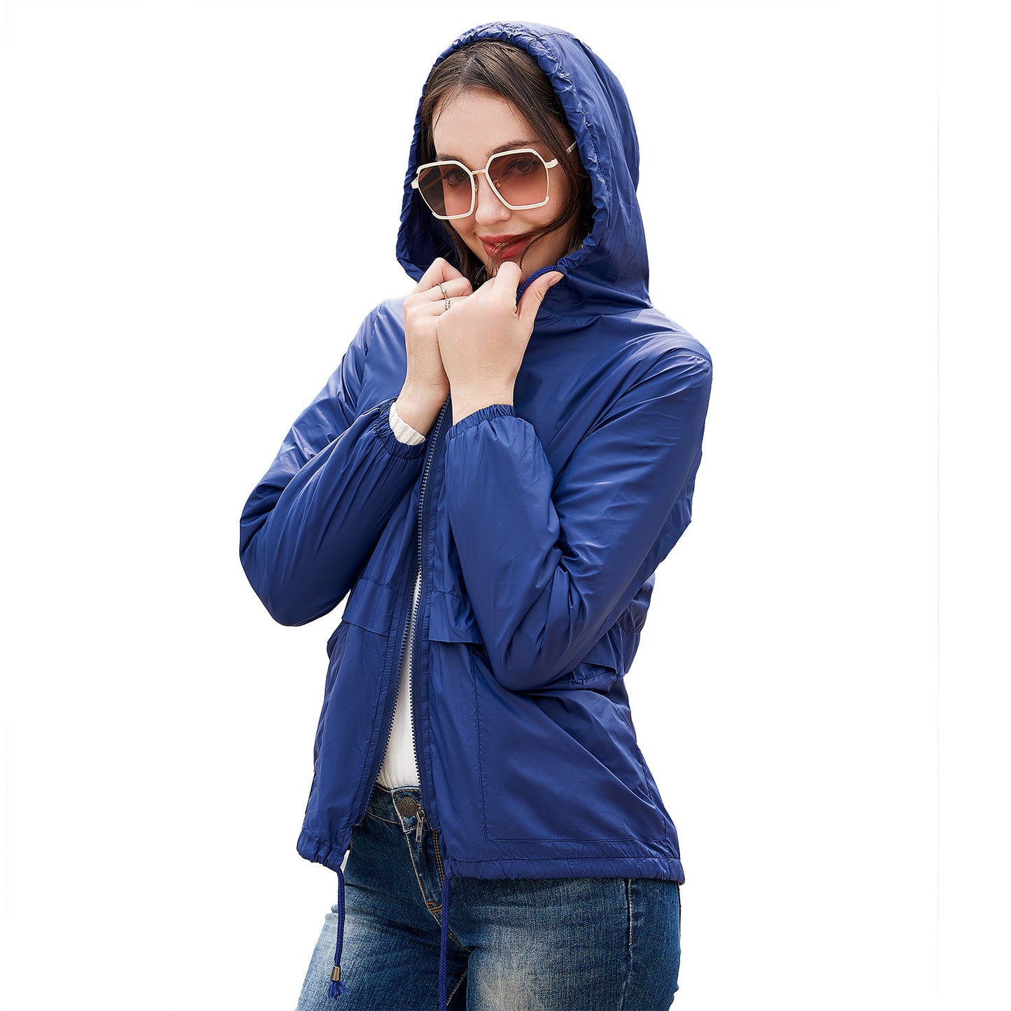 Lightweight Mesh Hooded Windbreaker