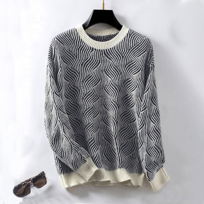 Vintage Striped Clashing Sweater