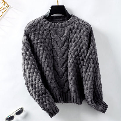 Skeleton Loose Round Neck Sweater