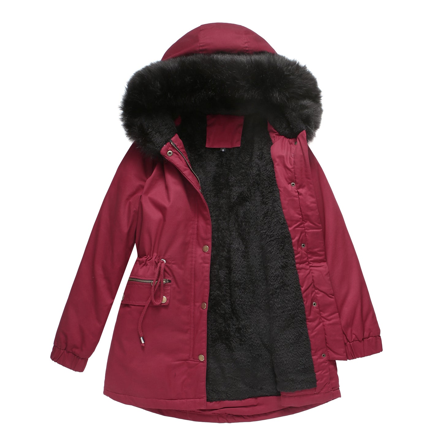 Padded Hooded Parka Coat