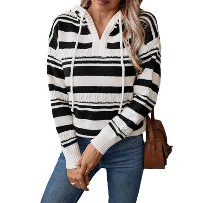 Striped Hooded Sweater