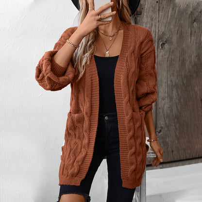 Twisted Knit Cardigan Jacket