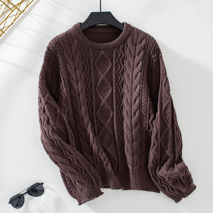 Solid Twisted Twist Sweater