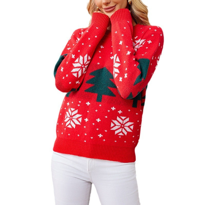 Christmas Tree Jacquard Sweater