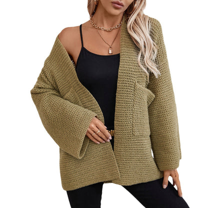 Pocket Cardigan Sweater Jacket