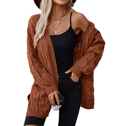 Twisted Knit Cardigan Jacket